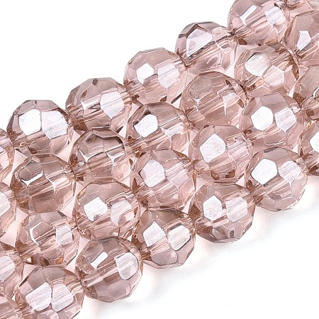 Electroplate Glass Beads Strands EGLA-Q129-01A-1