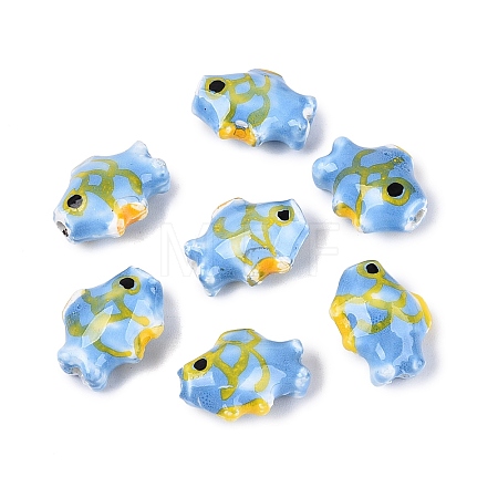 Handmade Porcelain Beads PORC-Q007-09E-1