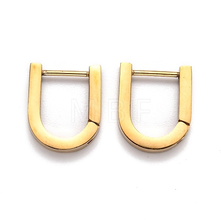 304 Stainless Steel Huggie Hoop Earrings STAS-H156-12A-G-1