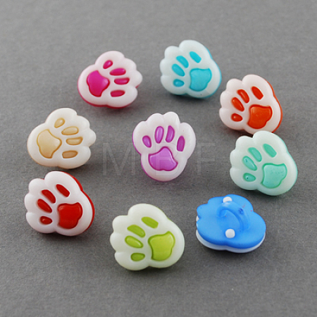 Acrylic Shank Buttons BUTT-Q022-A-M-1