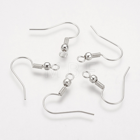 Brass Earring Hooks KK-Q362-P-NF-1