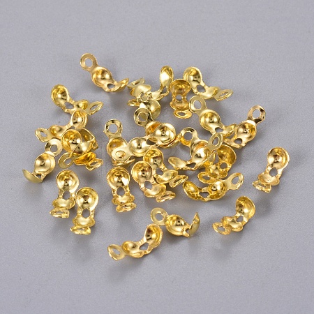 Iron Bead Tips Knot Covers E037Y-G-1