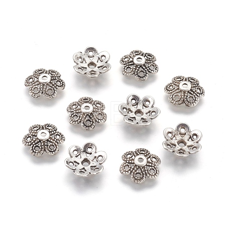 Tibetan Style Alloy Bead Caps LF10883Y-NF-1