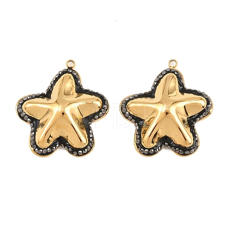 304 Stainless Steel Pendants STAS-P445-01D-G-1