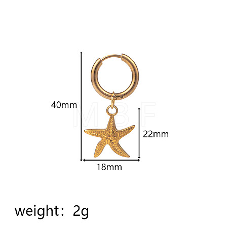 304 Stainless Steel Hoop Dangle Earrings WG37D9E-01-1