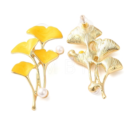 Alloy with Enamel Ear Studs LS-EJEW-U002-07A-1