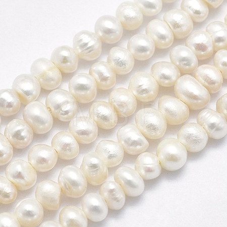 Natural Cultured Freshwater Pearl Beads Strands PEAR-F007-61-1