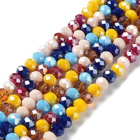 Glass Beads Strands EGLA-A034-M8mm-30-1