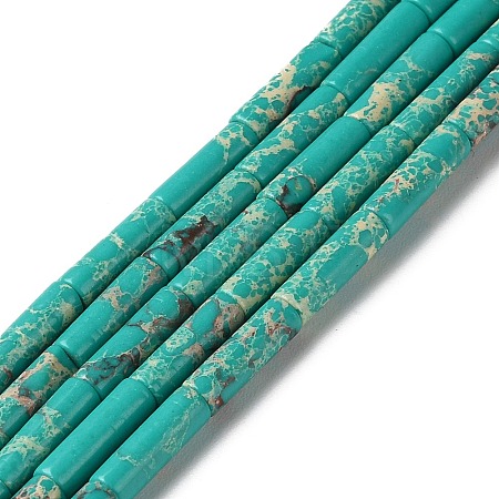 Synthetic Imperial Jasper Dyed Beads Strands X-G-D077-B01-04-1
