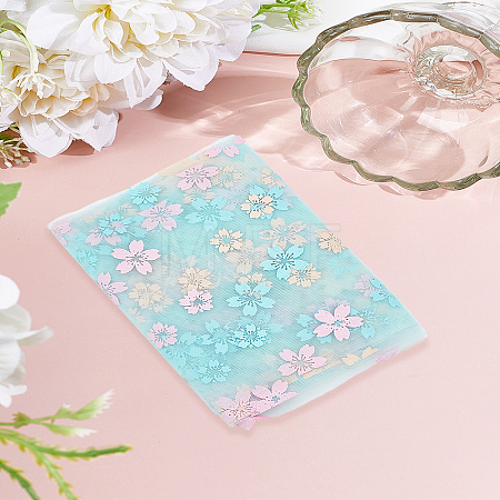4.5M Sakura Printed Chinlon Tulle Rolls DIY-LP0005-97A-1