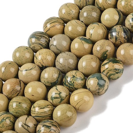 Natural Verdite Stone Beads Strands G-P530-B07-04-1