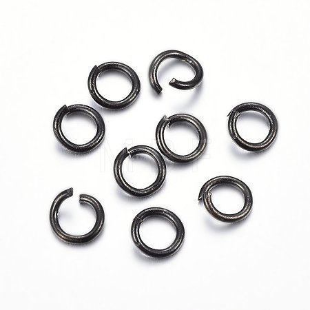 Ion Plating(IP) 304 Stainless Steel Open Jump Rings X-STAS-H467-03B-6MM-1