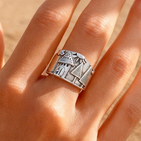Alloy Cuff Open Rings RJEW-C157-03AS-1