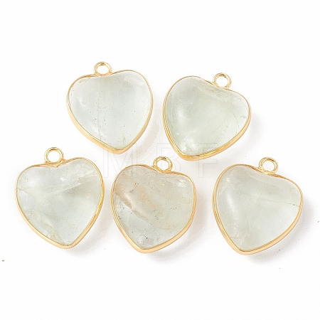 Natural Green Fluorite Pendants G-C005-01G-19-1