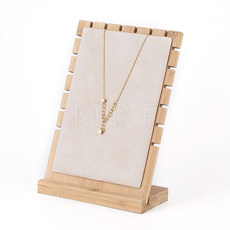 Bamboo Necklace Display Stand NDIS-E022-03-1