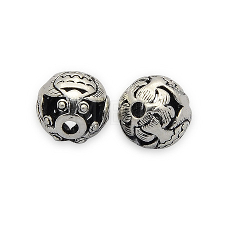 Brass Hollow Filigree Beads KK-J187-73AS-NF-1