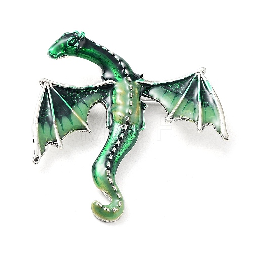 Dragon Alloy Brooch JEWB-K018-13AS-04-1