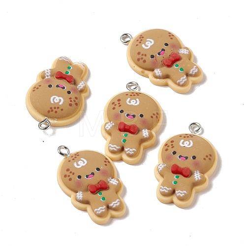 Christmas Theme Opaque Resin Pendants FIND-E025-04-1