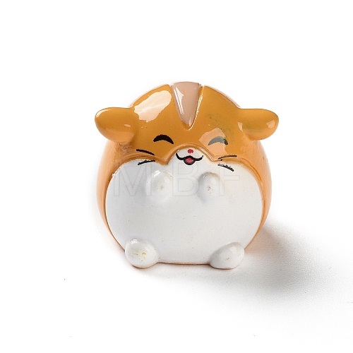 Resin Hamster Display Decoration AJEW-S037-06-06-1