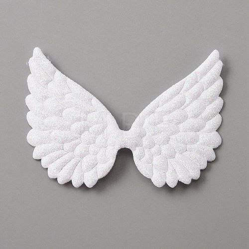 Cloth Embossed Wing Ornament Accessories FIND-WH0037-27B-1