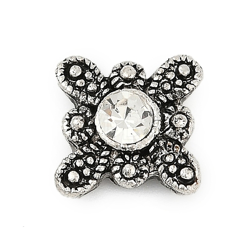 Alloy Rhinestone Beads FIND-A049-04AS-01-1