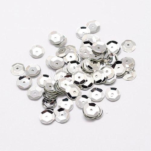 Plastic Paillette Beads PVC-A001-4mm-08-1