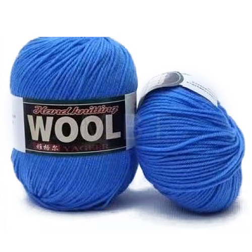 Polyester & Wool Yarn for Sweater Hat YCOR-PW0001-003A-19-1