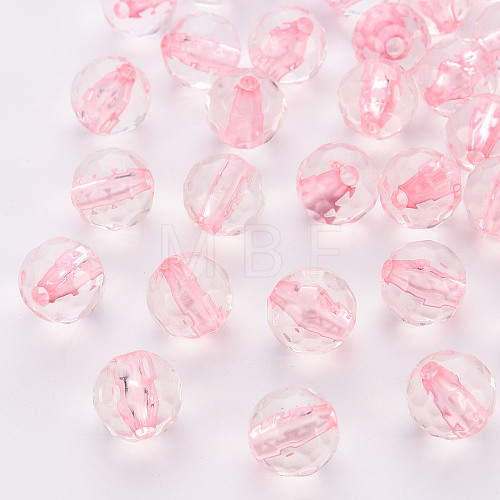 Transparent Acrylic Beads TACR-S154-10A-26-1