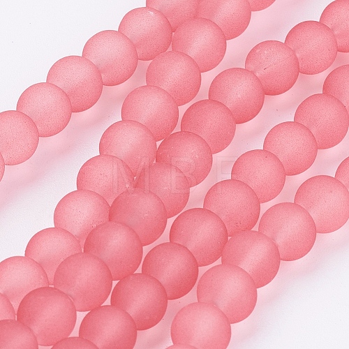 Transparent Glass Bead Strands X-GLAA-S031-6mm-24-1