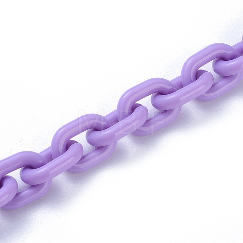 Acrylic Handmade Cable Chains AJEW-JB00527-05A-1