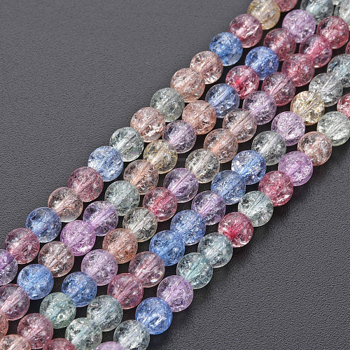 Crackle Glass Beads Strands GLAA-S192-B-006B-1