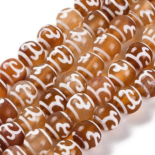 Tibetan Style dZi Beads G-U006-06C-01-1