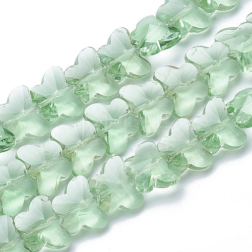 Transparent Glass Beads GLAA-Q066-14mm-B12-1