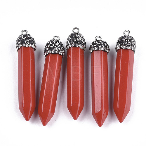Opaque Acrylic Pointed Pendants RB-T009-18A-07-1