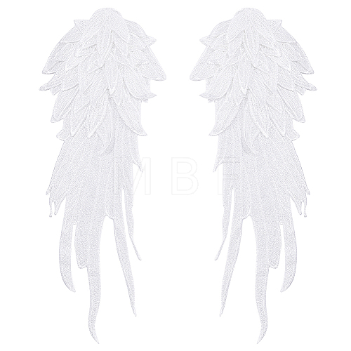 Angel Wing Shape Computerized Embroidery Multi-Layer Appliques PATC-WH0002-007-1