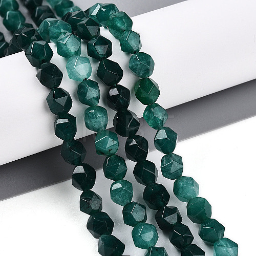 Dyed Natural White Jade Beads Strands G-T139-8mm-46E-1