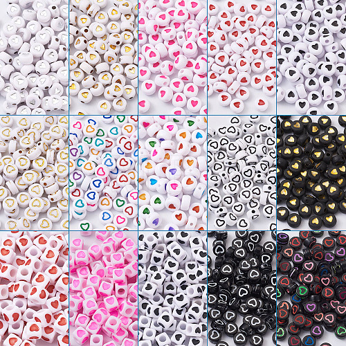 Opaque Acrylic Beads MACR-TA0001-12-1