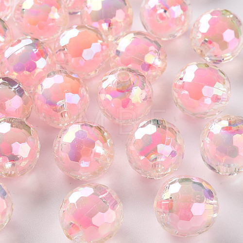 Transparent Acrylic Beads TACR-S152-14B-A01-1