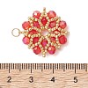 AB Color Plated Glass Pendants PALLOY-MZ01314-04-2