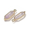 Natural Amethyst Faceted Double Terminal Pointed Pendants G-G181-05G-02-2