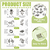 20Pcs 4 Styles Alloy Bead Caps & Spacer Beads & Pendant Cabochons Settings Finding Kits FIND-TA0010-48-4