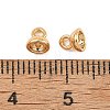 SHEGRACE Brass Bead Cap Pendant Bails XGRQ6M831-912G-3