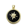 Brass Micro Pave Cubic Zirconia Pendants KK-C090-05A-01-1