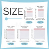 45Pcs 5 Styles Transparent EVA Jewelry Resealable Bags ABAG-TA0002-30-5