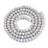 Electroplate Opaque Solid Color Glass Beads Strands LS-EGLA-A034-P3mm-L23-2