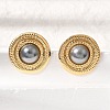 Brass Stud Earrings for Women KK-CBA9D38-02G-03-3