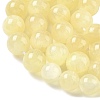 Natural Golden Silk Jade Graduated Beads Strands G-F830-A02-01-5