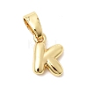 Brass Letter Charms KK-G554-22G-K-1