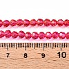 Baking Paint Transparent Glass Beads X1-DGLA-A035-T4mm-A02-5