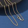 1/20 14K Gold Filled Wheat Chain Necklaces for Women Men NJEW-Z068-12G-2